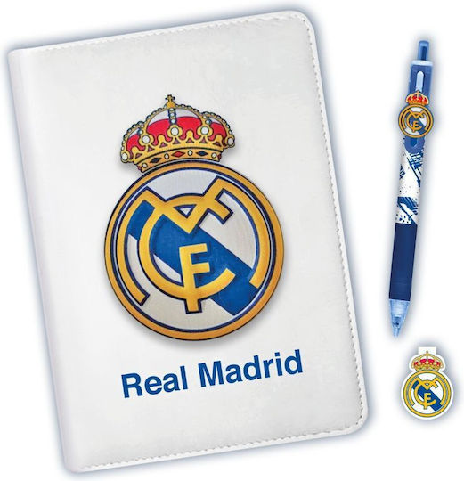 Real Madrid Kinder Schreibwaren-Set Anti-Stress-Notizbuch Mehrfarbiger Stift