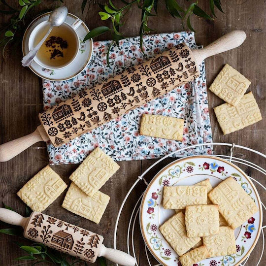 FunnyBaker Πλάστης Ζαχαροπλαστικής από Ξύλο