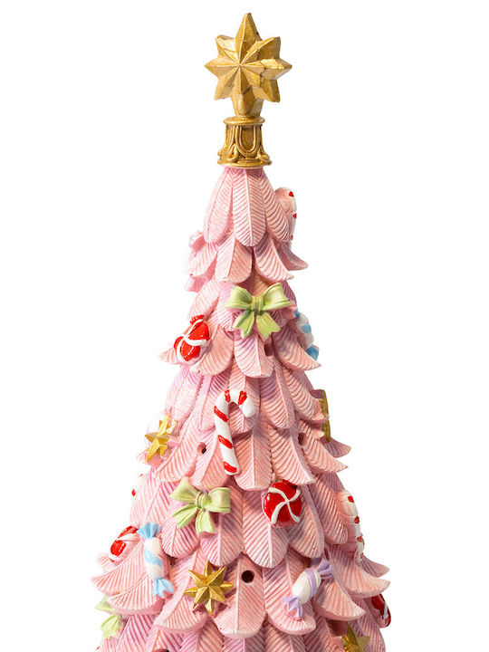 Verzierte Rosa Tannenbaum aus Harz 7300-245