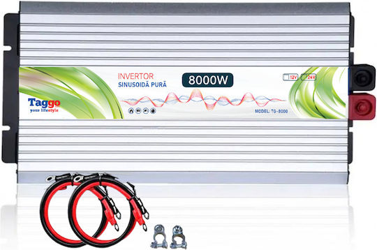 Taggo Invertor Auto Unda sinusoidală pură 8000W pentru Convertirea 12V DC în 220V AC