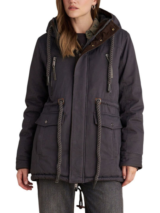 Damen Parka Jacke für Winter Gray