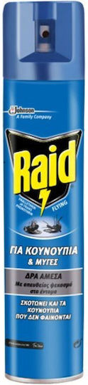 Raid Εντομοκτόνο Spray για Κουνούπια / Μύγες 300ml