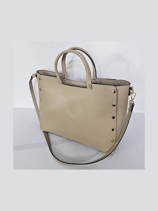 Leather Women's Professional Bag Ecru