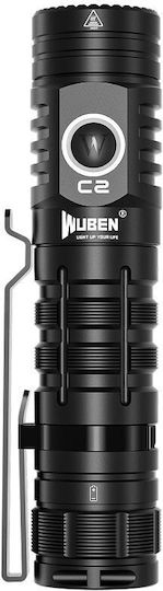 Wuben Επαναφορτιζόμενος Φακός LED IP68 με Μέγιστη Φωτεινότητα 2000lm