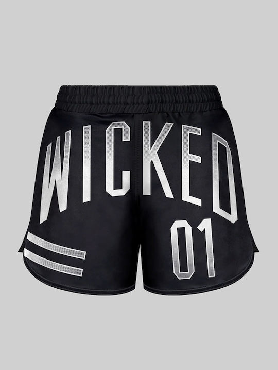 Wicked1 WK-MSES-BK Σορτσάκι MMA Μαύρο