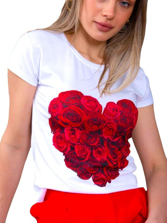 Γυναικείο T-shirt Λευκό