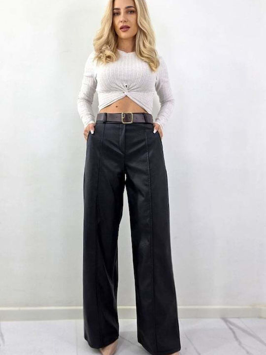 Women's Black Set with Trousers Relaxed Fit