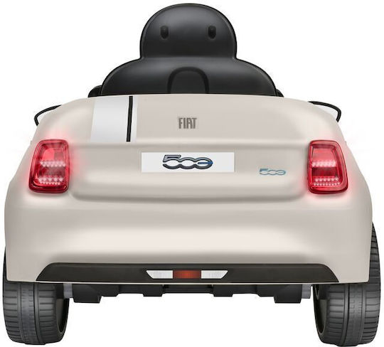 Fiat 500e Mașină Cu Un Loc Cu Telecomandă 12 Volți Bej Pentru 3+ Ani