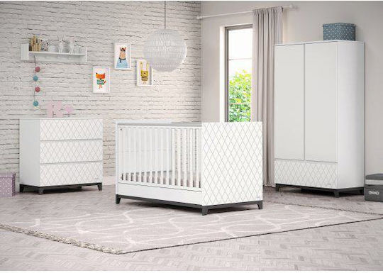 Casababy Πολυμορφική Κούνια Rombo Λευκή