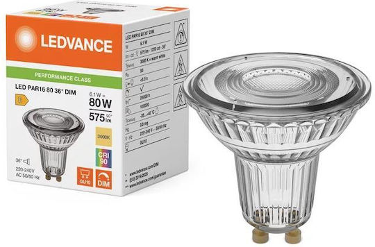 Ledvance LED крушка 6.1W за фасунга GU10 Димируем