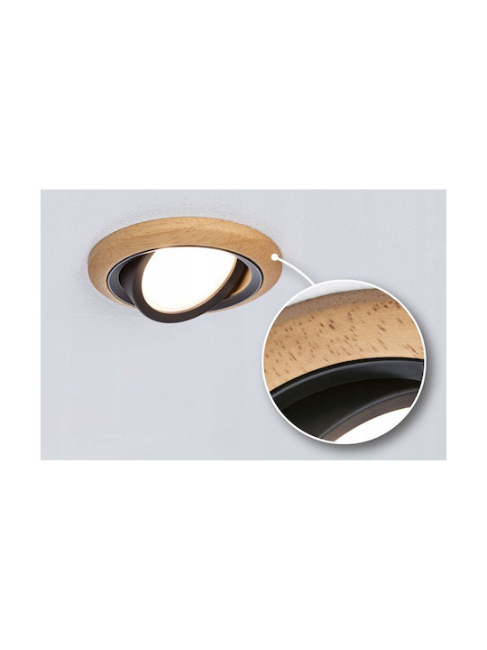 Paulmann Deckenleuchte Schwarz mit Integrierter LED