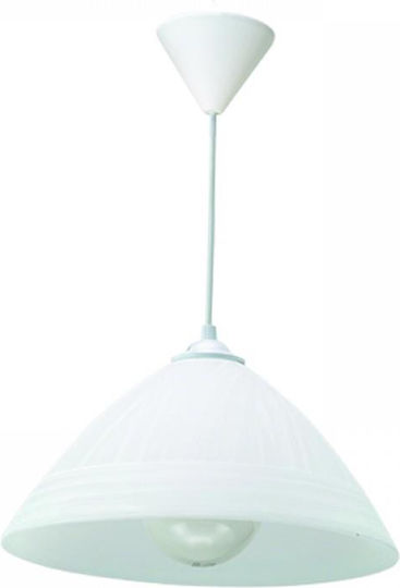 Inlight 4409-Β Adjustable Pendant Light White with Socket E27 30x30cm