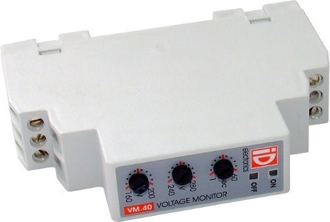 Cronos Electronics Μονοφασικός Επιτηρητής Τάσης Ράγας VM-40