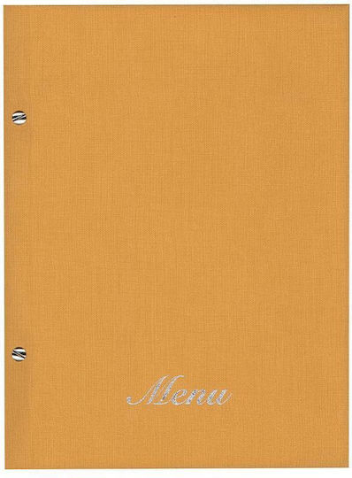 Next Menu Holder Made of PU Leather in Orange Colour 32x24 cm Nomad