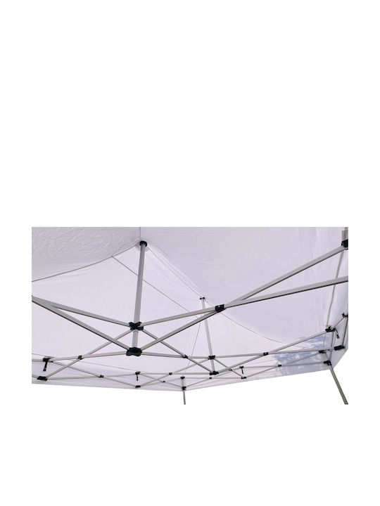 Epiplo-Fos Gazebo Pliabil De Grădină Alb 3x4.5m