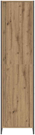 Einzeltür Kleiderschrank Walnut 50x50x200cm