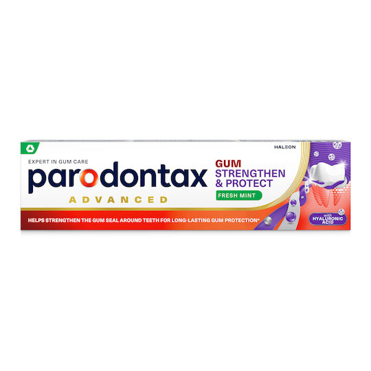 Paradontax Gum Strengthen & Protect Fresh Mint, Οδοντόκρεμα καθημερινής χρήσης με Υαλουρονικό Οξύ 75ml