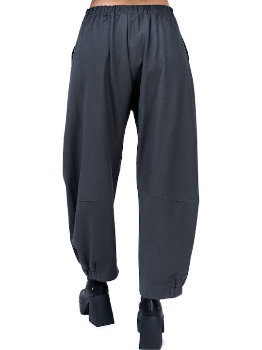 Damen Stoff Hose Gray