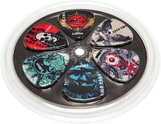 Brp6088 Boston Rock Picks 6-teilige Auswahl Set 0,88mm