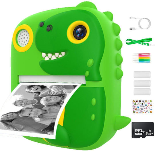 Cameră Pentru Copii Smartic Hd 1080p Rezoluție Baterie 800mah Ecran 2.4 Inch Card Memorie 32 Gb Funcție Imprimare Instantă Un Joc Încorporat 3 Role Imprimare Mp3 Mod Selfie 5 Carduri