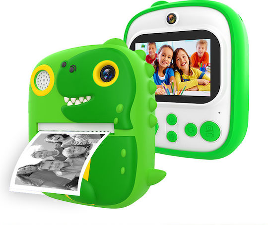 Cameră Pentru Copii Smartic Hd 1080p Rezoluție Baterie 800mah Ecran 2.4 Inch Card Memorie 32 Gb Funcție Imprimare Instantă Un Joc Încorporat 3 Role Imprimare Mp3 Mod Selfie 5 Carduri