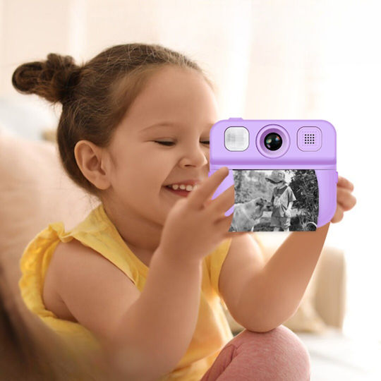 Cameră Pentru Copii Smartic Hd 1080p Rezoluție Baterie 1300mah Ecran 2.0 Inch Card Memorie 32 Gb Funcție Imprimare Instant Jocuri Incorporate Mp3 Mod Selfie Usb Type-c Violet
