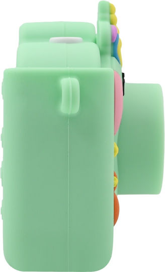 Cameră Pentru Copii Smartic Hd 1080p Rezoluție Baterie 600mah Ecran 2.4 Inch Card Memorie 32 Gb Jocuri Incorporate Mp3 Mod Selfie Usb Type-c Verde