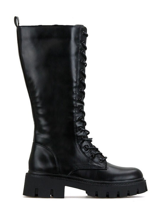 Women's Boots with Laces Black