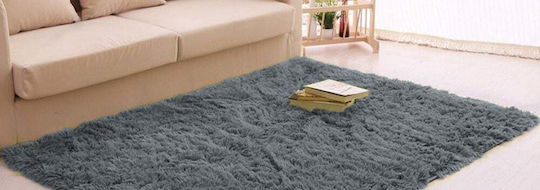 Dywan Living Room Shaggy 300x400 Dark Silver Uniwersalny