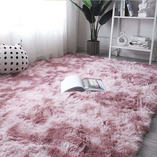 Strado Carpets Teppich Rechteckig Zottelig Synthetisch,Polyester/Cotton/Leather Purple