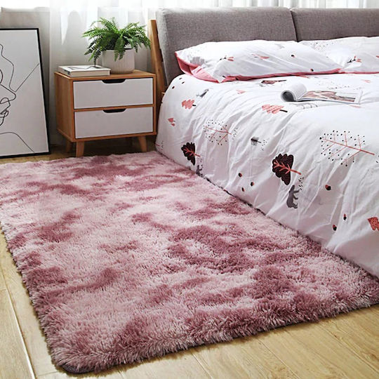 Strado Carpets Teppich Rechteckig Zottelig Synthetisch,Polyester/Cotton/Leather Purple