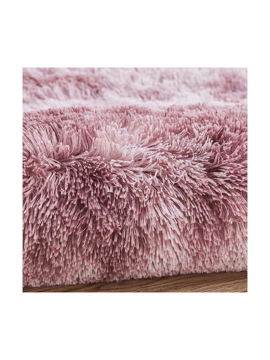 Strado Carpets Αντιολισθητικό Χαλί Ορθογώνιο Shaggy Pink 200x200cm