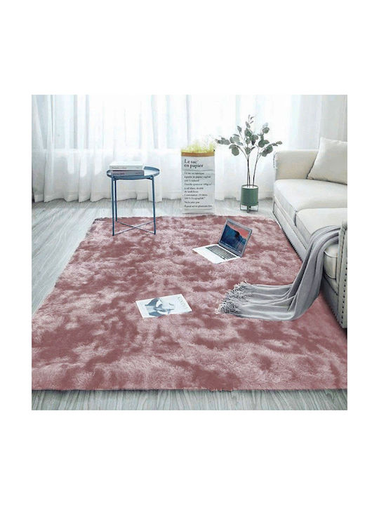 Strado Carpets Αντιολισθητικό Χαλί Ορθογώνιο Shaggy Pink 200x200cm