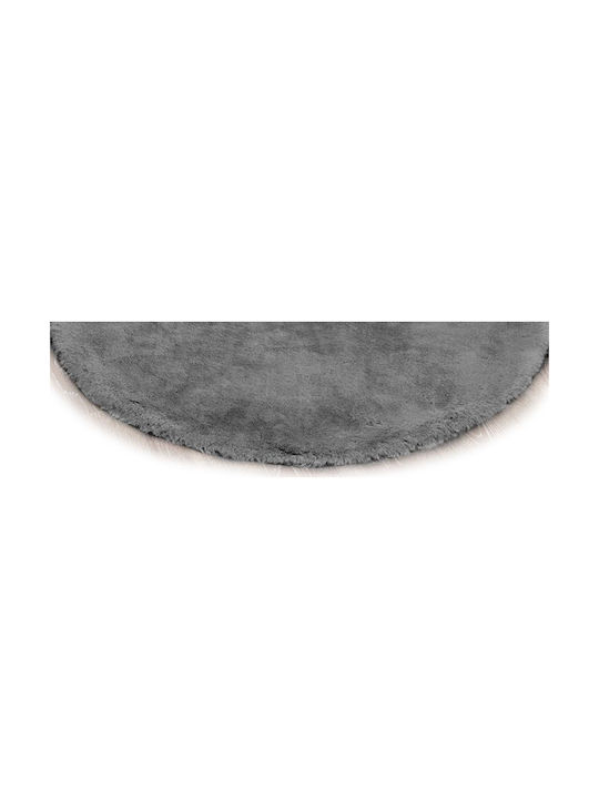 Anti-slip Rug Round Silver (light Grey)