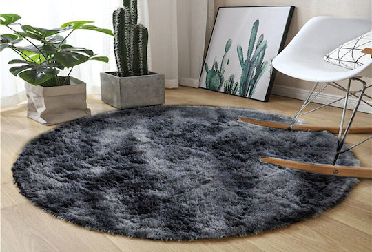 Strado Carpets Килим Правоъгълена Shaggy Тъмно сиво