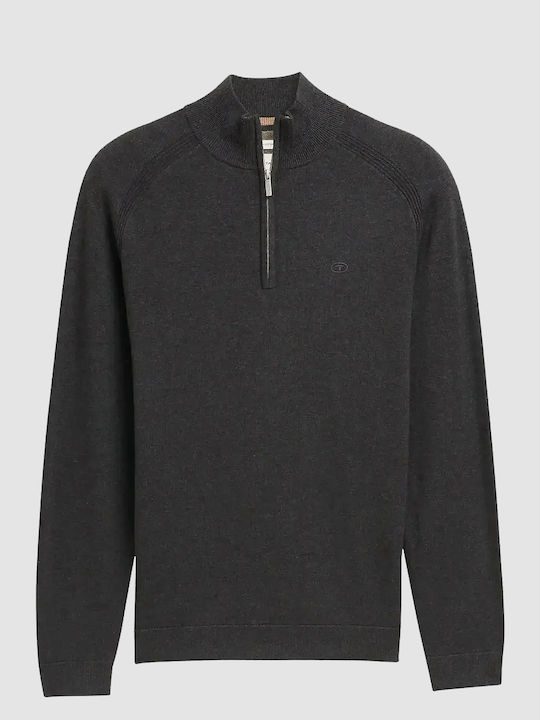 Basic Long Sleeve Gray Sweater