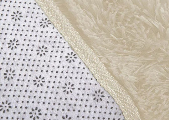 Strado Carpets Rug Rectangular Shaggy Cream Beige