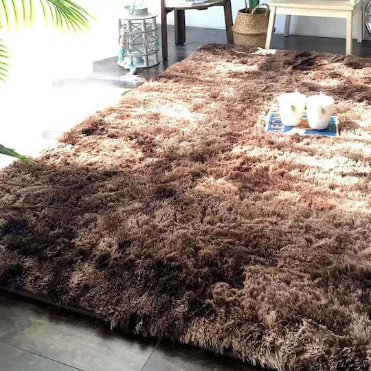 Strado Carpets Χαλί Ορθογώνιο Shaggy Brown 60x120cm