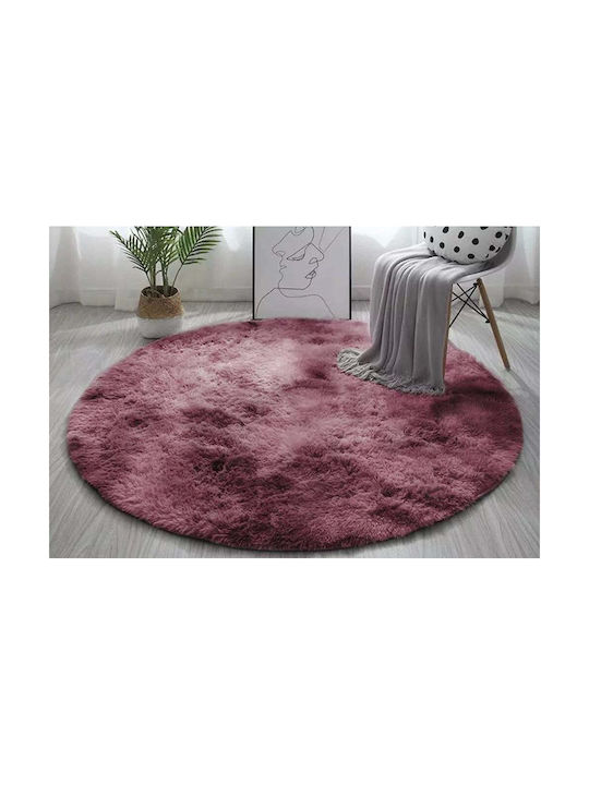 Strado Χαλί Στρογγυλό Red Φ80cm