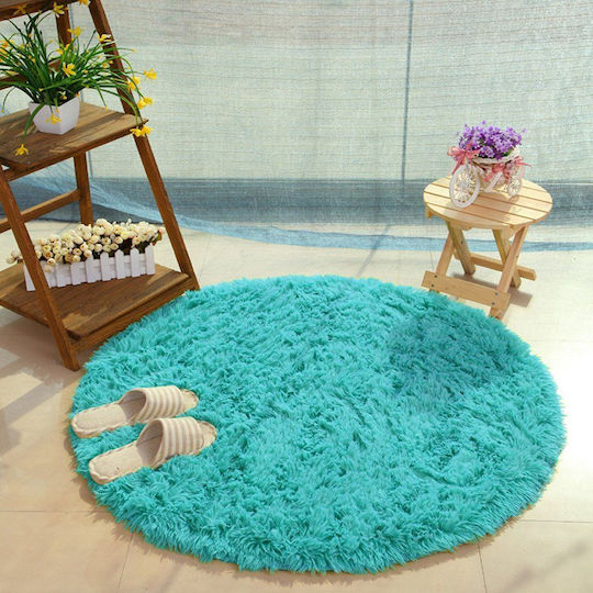 Strado Carpets Anti-slip Shaggy Turquoise