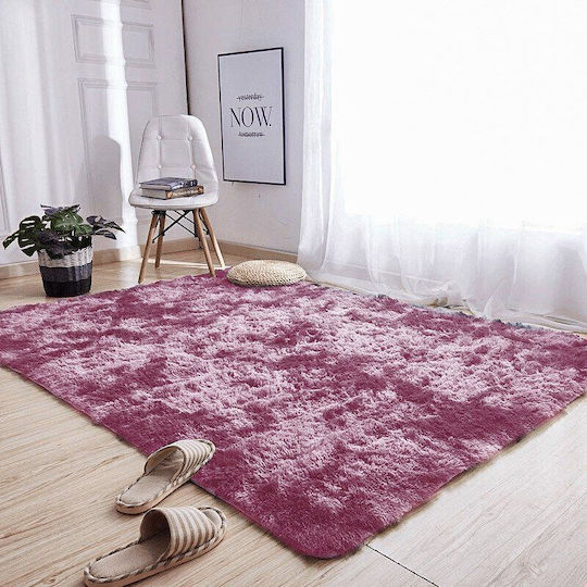 Strado Carpets Противоплъзгащо Килим Правоъгълена Shaggy Червено