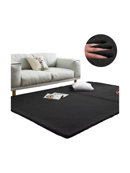 Strado Carpets Rug Rectangular Black