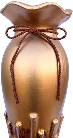 Velve Διακοσμητικό Βάζο Κεραμικό Καφέ 11xΥ30cm