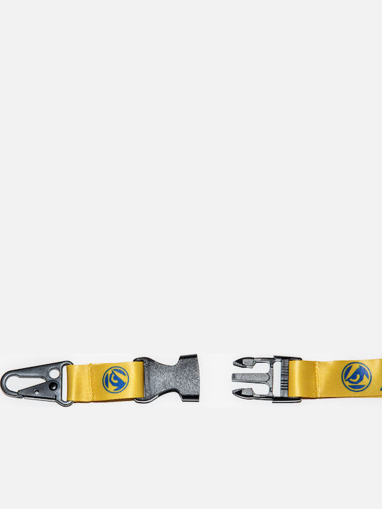 Μπρελόκ Λουράκι Λαιμού Bad Boy Logo Safebreak 50 Cm – Κίτρινο Μπλε