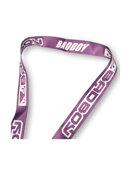 Μπρελόκ Λουράκι Λαιμού Badboy Logo Trn Lanyard Purple White