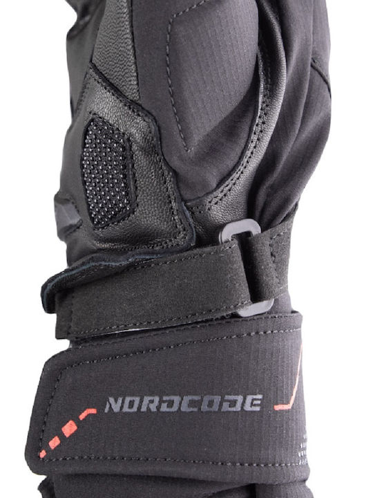 Nordcode GT-1 Χειμερινά Ανδρικά Γάντια Μηχανής Αδιάβροχα Μαύρα