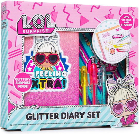 L.O.L Glitter Notebook Set 42-0208 78357