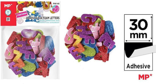 Glitter Foam Letter Stickers 30mm Edukamp