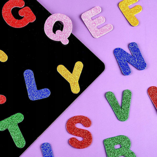 Glitter Foam Letter Stickers 30mm Edukamp