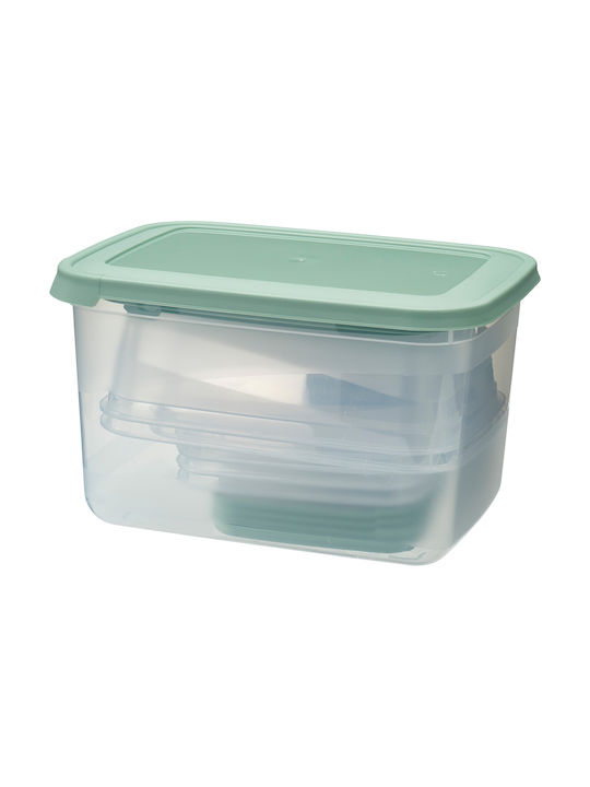 Excellent Houseware Plastic Lunch Box Transparent 27x20cm 13pcs